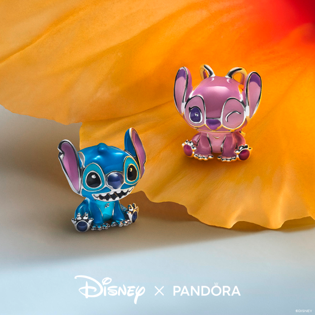 Charm de Stitch y Angel de Pandora inspirado en Lilo & Stitch