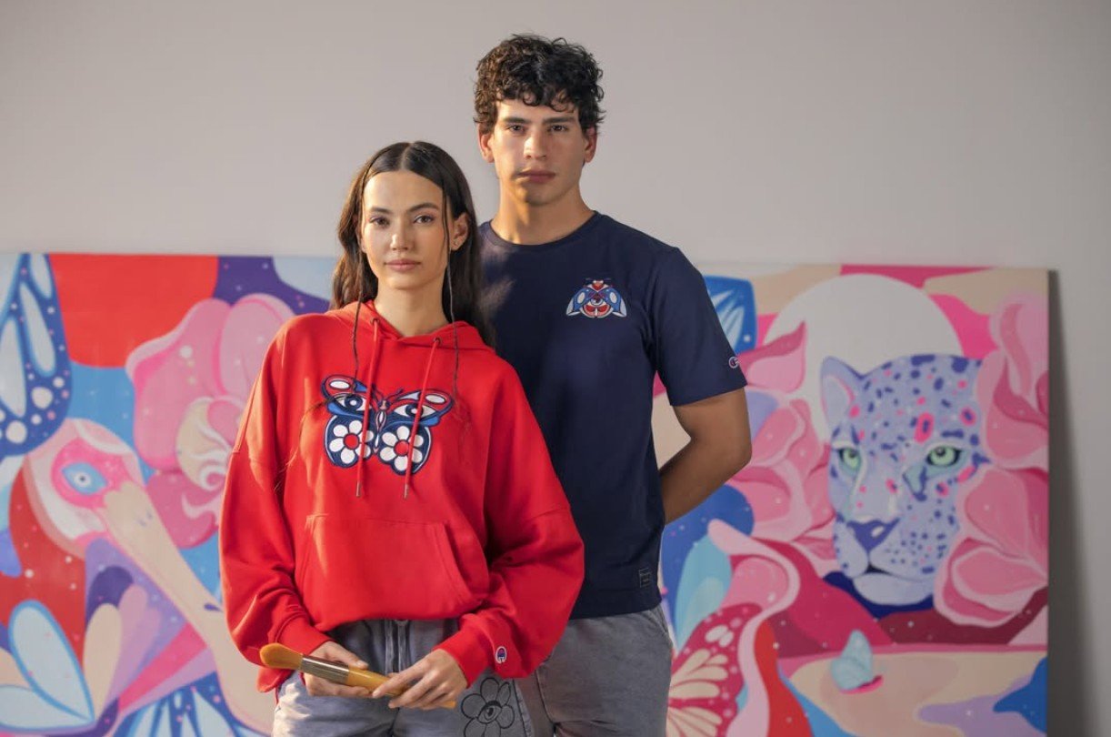 Moda urbana con arte mexicano: colaboración Champion y Sofía Castellanos